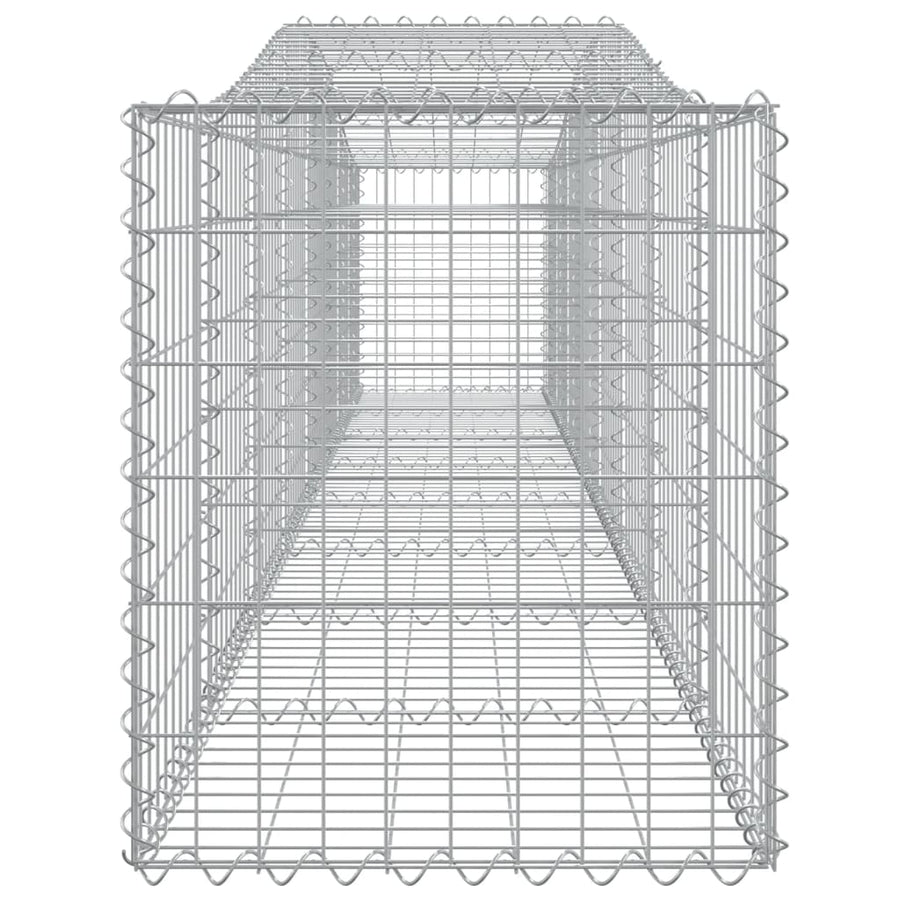 Arched Gabion Baskets 3 pcs 400x50x60/80 cm Galvanised Iron