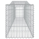 Arched Gabion Baskets 6 pcs 400x50x60/80 cm Galvanised Iron - 45-Degree Angle