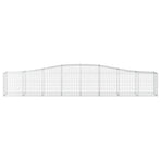 Arched Gabion Baskets 7 pcs 400x50x60/80 cm Galvanised Iron