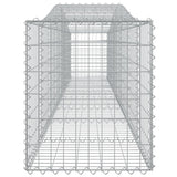 Arched Gabion Baskets 7 pcs 400x50x60/80 cm Galvanised Iron