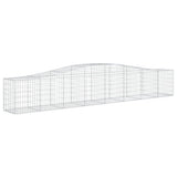 Arched Gabion Baskets 8 pcs 400x50x60/80 cm Galvanised Iron