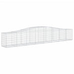 Arched Gabion Baskets 10 pcs 400x50x60/80 cm Galvanised Iron