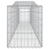 Arched Gabion Baskets 10 pcs 400x50x60/80 cm Galvanised Iron