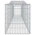Arched Gabion Baskets 10 pcs 400x50x60/80 cm Galvanised Iron