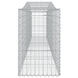 Arched Gabion Baskets 2 pcs 400x50x80/100 cm Galvanised Iron