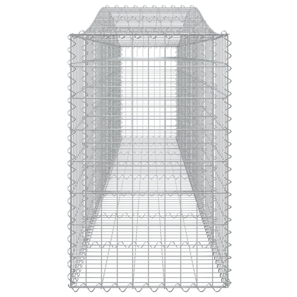 Arched Gabion Baskets 2 pcs 400x50x80/100 cm Galvanised Iron