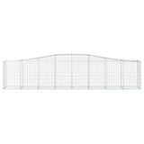 Arched Gabion Baskets 3 pcs 400x50x80/100 cm Galvanised Iron