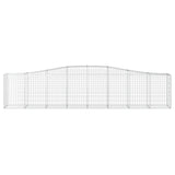 Arched Gabion Baskets 4 pcs 400x50x80/100 cm Galvanised Iron