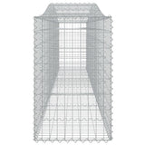 Arched Gabion Baskets 4 pcs 400x50x80/100 cm Galvanised Iron