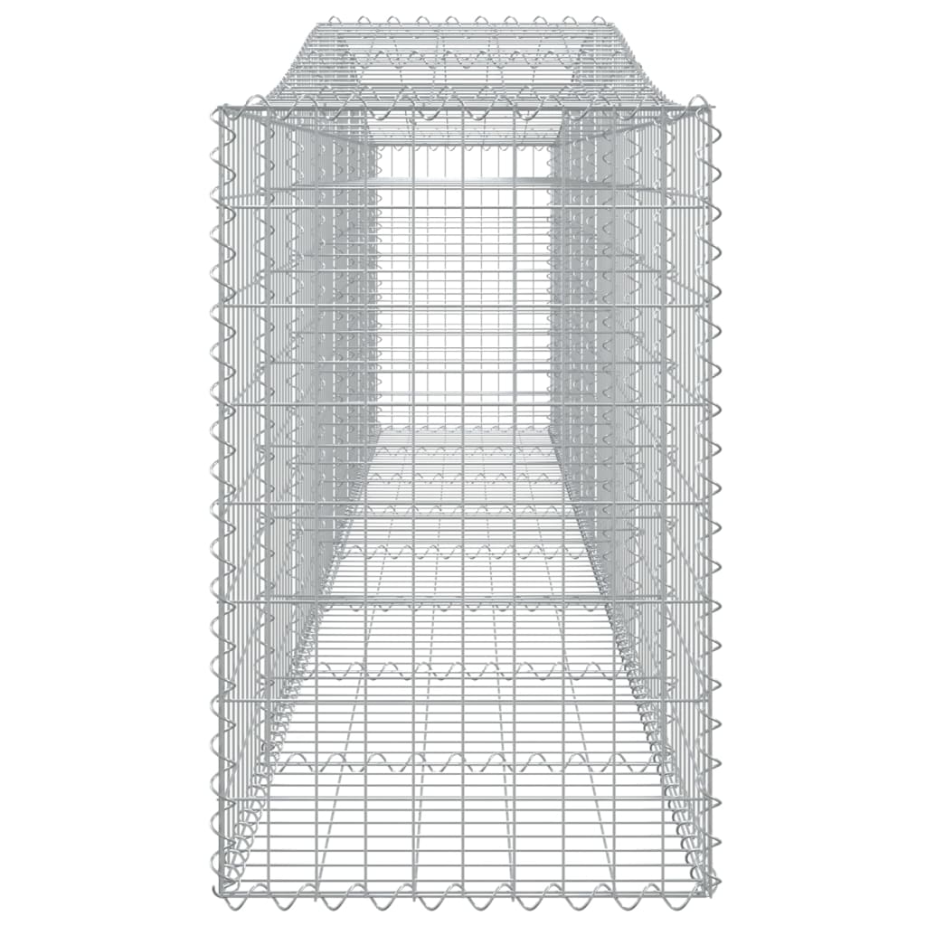 Arched Gabion Baskets 6 pcs 400x50x80/100 cm Galvanised Iron