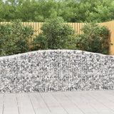 Arched Gabion Baskets 6 pcs 400x50x80/100 cm Galvanised Iron