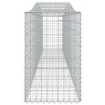 Arched Gabion Baskets 7 pcs 400x50x80/100 cm Galvanised Iron