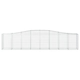 Arched Gabion Baskets 10 pcs 400x50x80/100 cm Galvanised Iron
