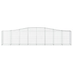 Arched Gabion Baskets 10 pcs 400x50x80/100 cm Galvanised Iron