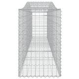 Arched Gabion Baskets 10 pcs 400x50x80/100 cm Galvanised Iron
