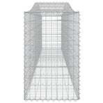 Arched Gabion Baskets 10 pcs 400x50x80/100 cm Galvanised Iron
