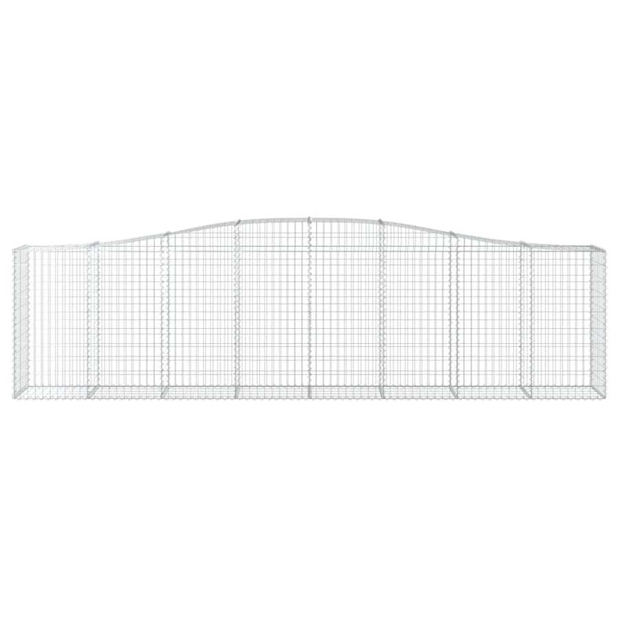 Arched Gabion Baskets 3 pcs 400x50x100/120 cm Galvanised Iron