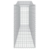 Arched Gabion Baskets 3 pcs 400x50x100/120 cm Galvanised Iron