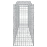 Arched Gabion Baskets 3 pcs  400x50x100/120 cm Galvanised Iron - 45-Degree Angle