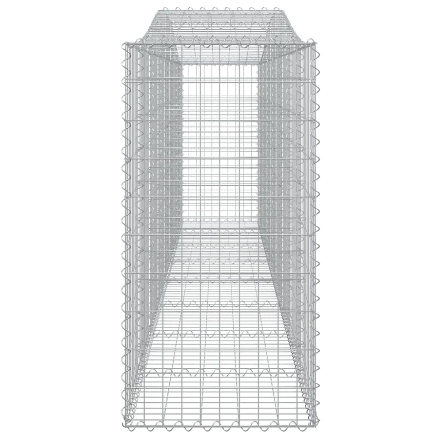 Arched Gabion Baskets 3 pcs 400x50x100/120 cm Galvanised Iron
