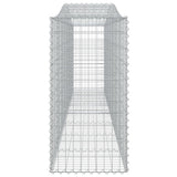 Arched Gabion Baskets 4 pcs 400x50x100/120 cm Galvanised Iron