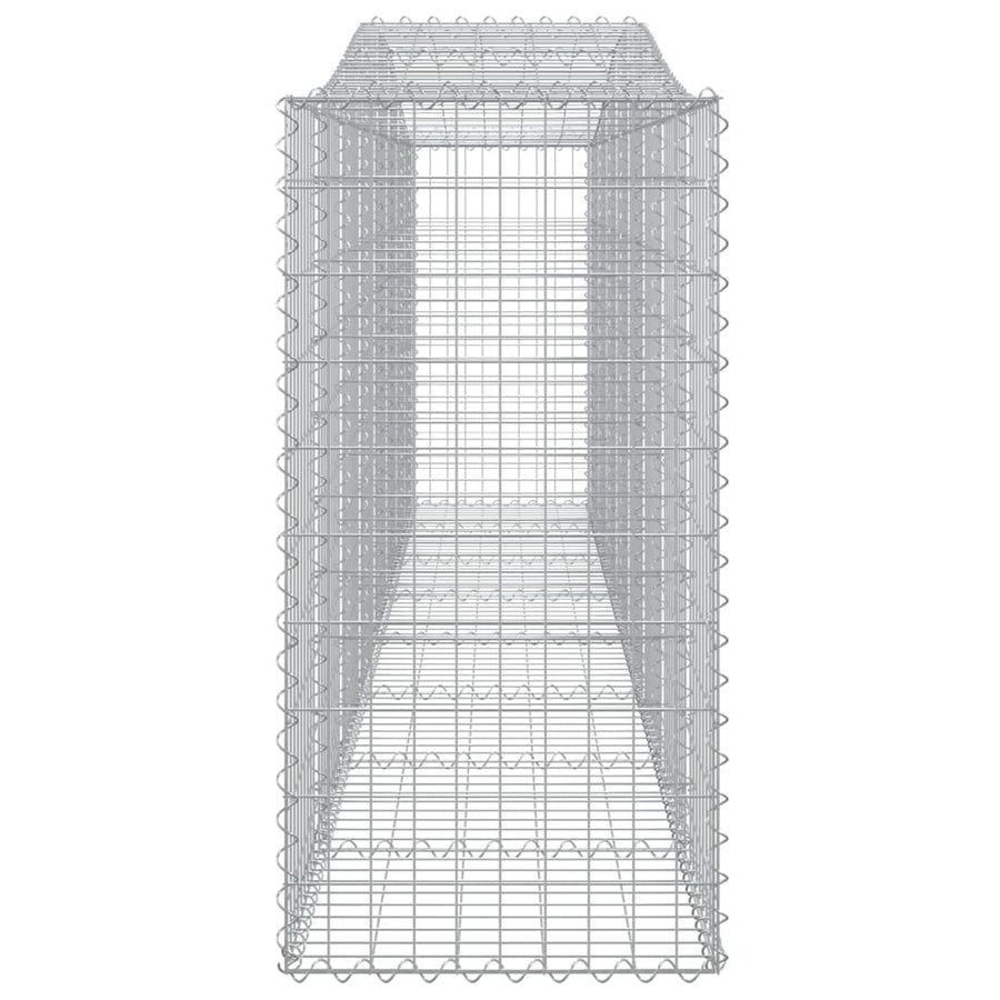 Arched Gabion Baskets 4 pcs 400x50x100/120 cm Galvanised Iron