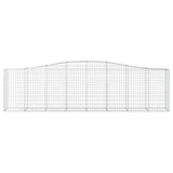Arched Gabion Baskets 6 pcs 400x50x100/120 cm Galvanised Iron