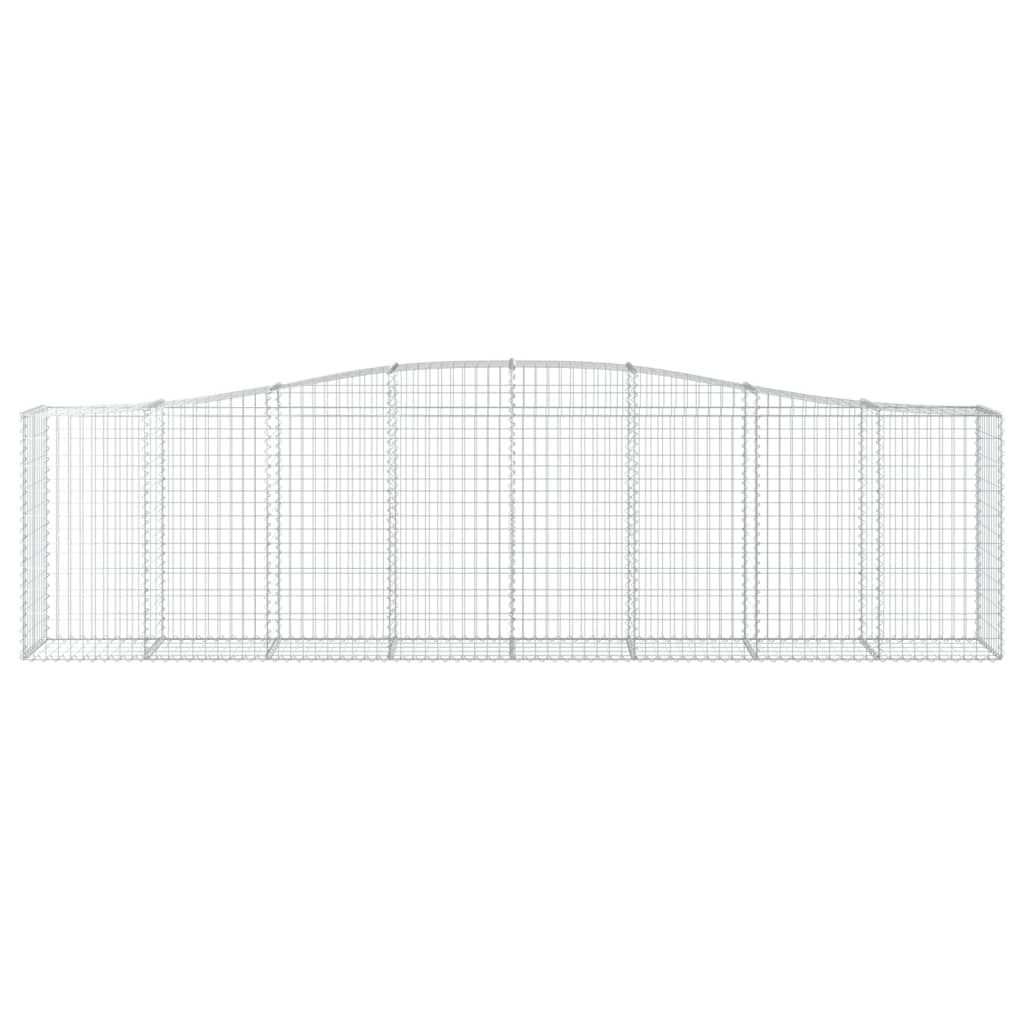 Arched Gabion Baskets 8 pcs 400x50x100/120 cm Galvanised Iron