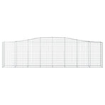 Arched Gabion Baskets 8 pcs 400x50x100/120 cm Galvanised Iron