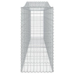 Arched Gabion Baskets 8 pcs 400x50x100/120 cm Galvanised Iron