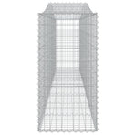 Arched Gabion Baskets 15 pcs 400x50x100/120 cm Galvanised Iron