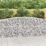 Arched Gabion Baskets 15 pcs 400x50x100/120 cm Galvanised Iron