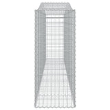 Arched Gabion Baskets 2 pcs 400x50x120/140 cm Galvanised Iron