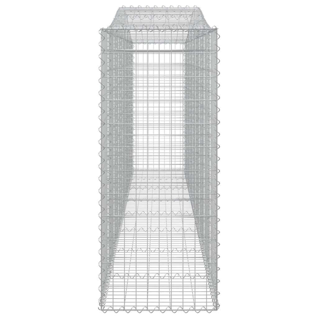 Arched Gabion Baskets 4 pcs 400x50x120/140 cm  Galvanised Iron