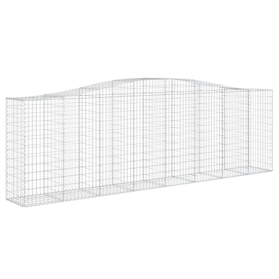 Arched Gabion Baskets 5 pcs 400x50x120/140 cm Galvanised Iron