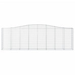 Arched Gabion Baskets 5 pcs 400x50x120/140 cm Galvanised Iron