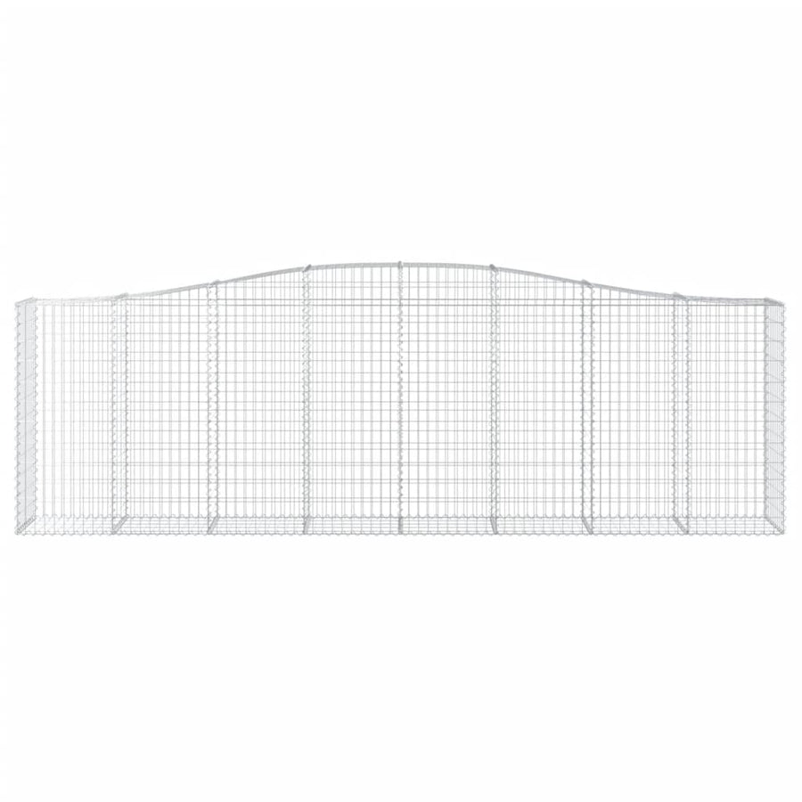 Arched Gabion Baskets 5 pcs 400x50x120/140 cm Galvanised Iron