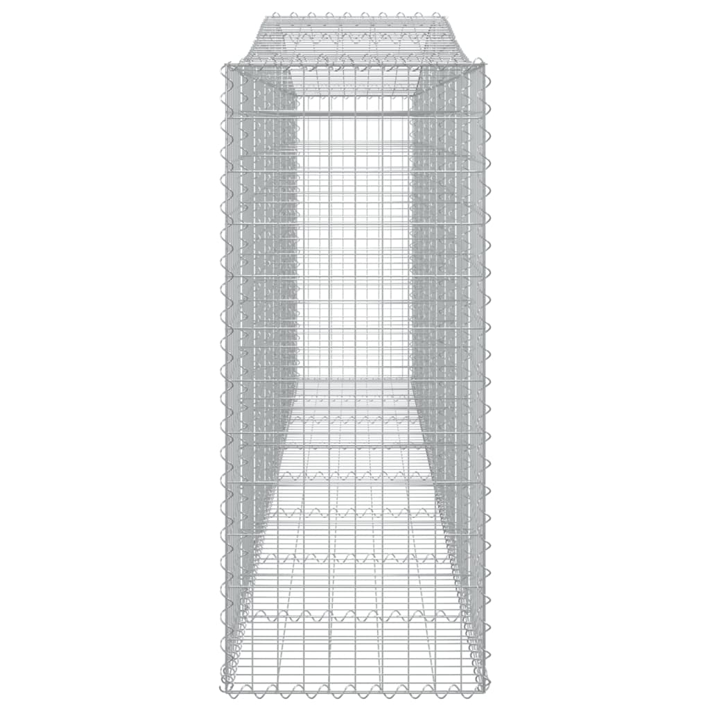 Arched Gabion Baskets 8 pcs 400x50x120/140 cm Galvanised Iron