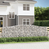 Arched Gabion Baskets 8 pcs 400x50x120/140 cm Galvanised Iron