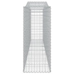 Arched Gabion Baskets 9 pcs 400x50x120/140 cm Galvanised Iron