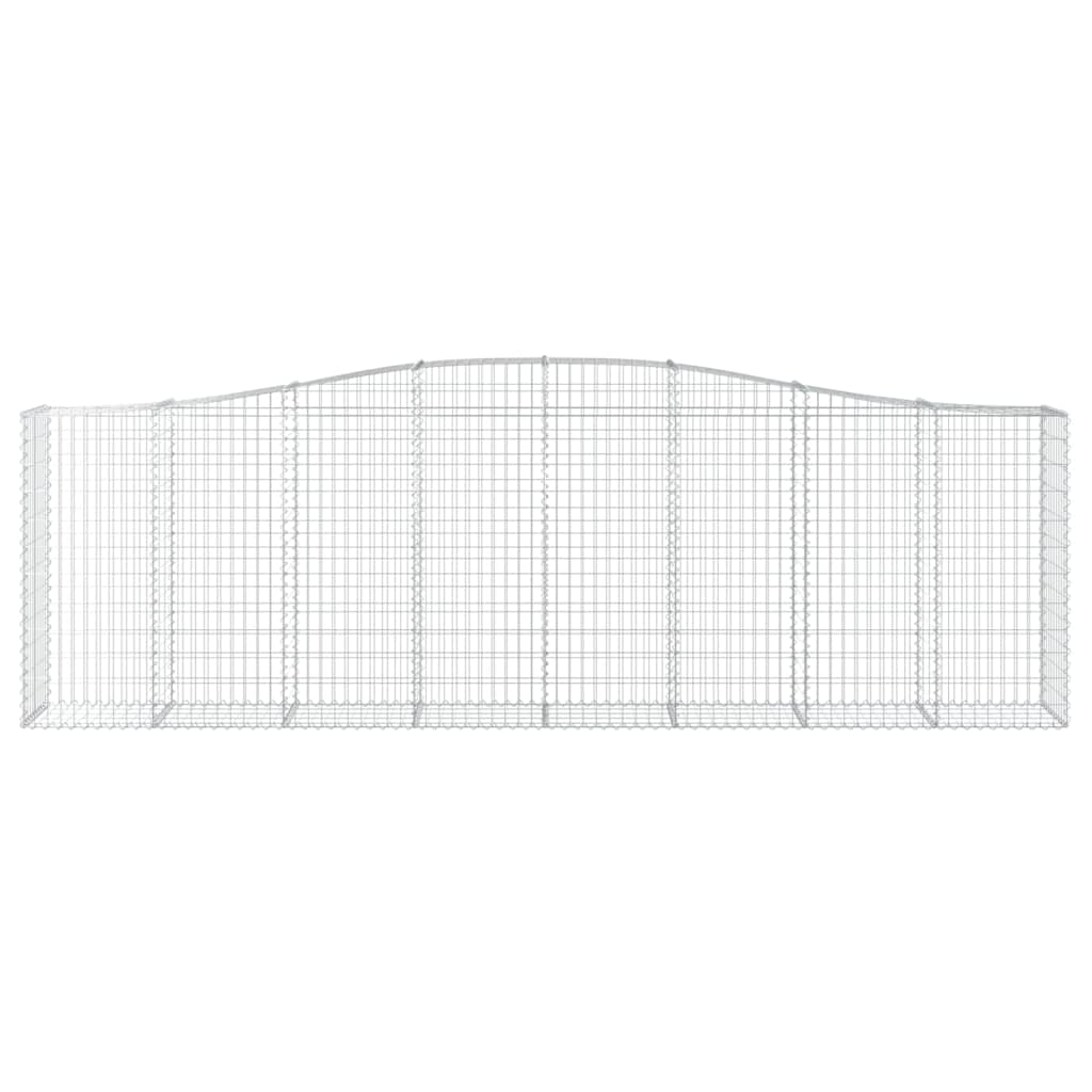 Arched Gabion Baskets 10 pcs 400x50x120/140 cm Galvanised Iron