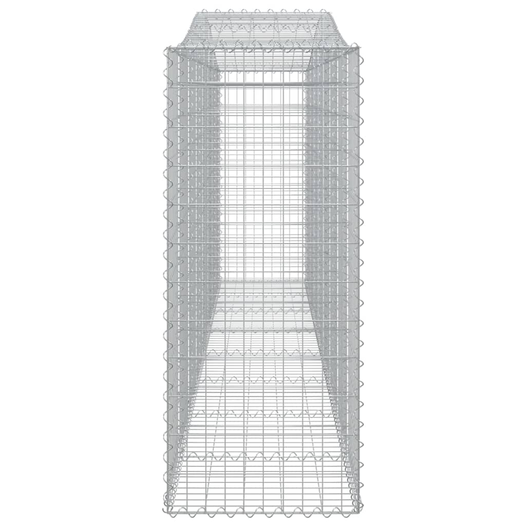 Arched Gabion Baskets 10 pcs 400x50x120/140 cm Galvanised Iron