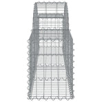 Arched Gabion Baskets 2 pcs 200x30x40/60 cm Galvanised Iron