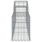 Arched Gabion Baskets 3 pcs 200x30x40/60 cm Galvanised Iron