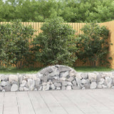 Arched Gabion Baskets 11 pcs 200x30x40/60 cm Galvanised Iron