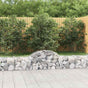 Arched Gabion Baskets 14 pcs 200x30x40/60 cm Galvanised Iron