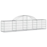 Arched Gabion Baskets 15 pcs 200x30x40/60 cm Galvanised Iron
