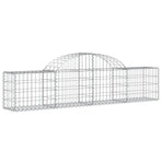 Arched Gabion Baskets 15 pcs 200x30x40/60 cm Galvanised Iron