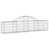 Arched Gabion Baskets 18 pcs 200x30x40/60 cm Galvanised Iron