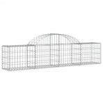 Arched Gabion Baskets 20 pcs 200x30x40/60 cm Galvanised Iron